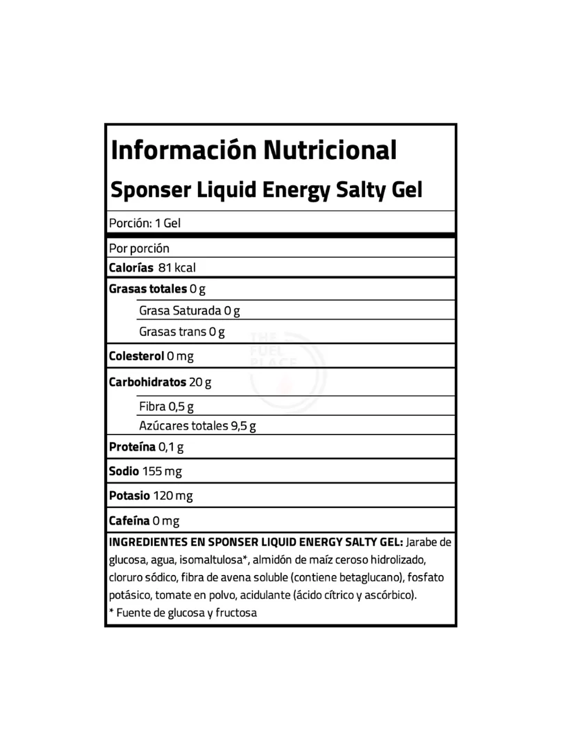 Sponser Liquid Energy Salty 35gr 2