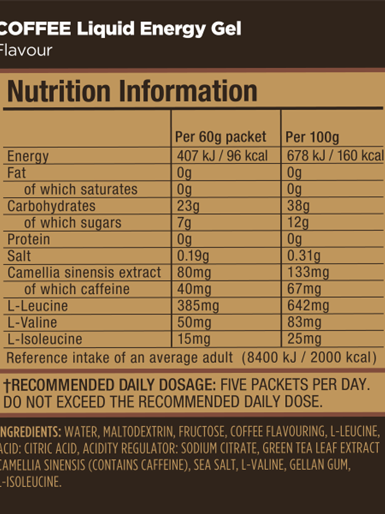 GU Liquid Energy Coffee 60gr  3