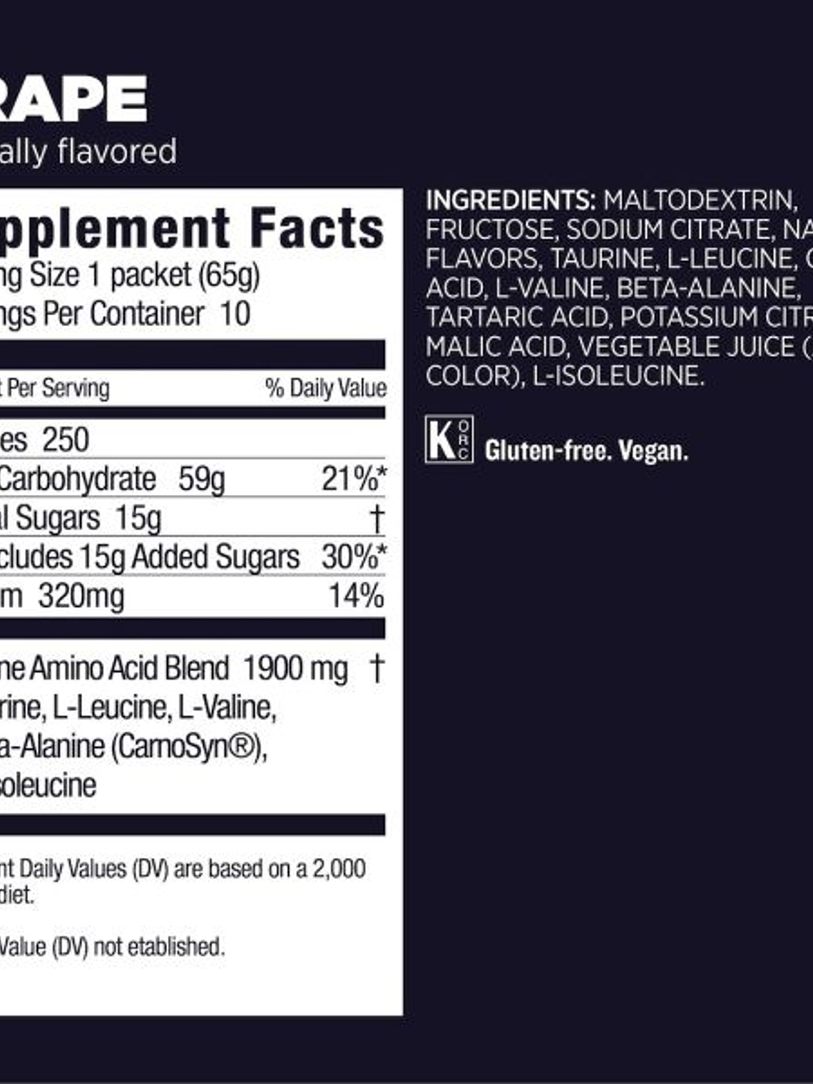 Gu Roctane Energy Drink Grape 65gr   2