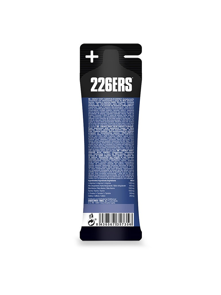 226ERS SHOT STICK XTREME 60ml Caffeine 250mg 2