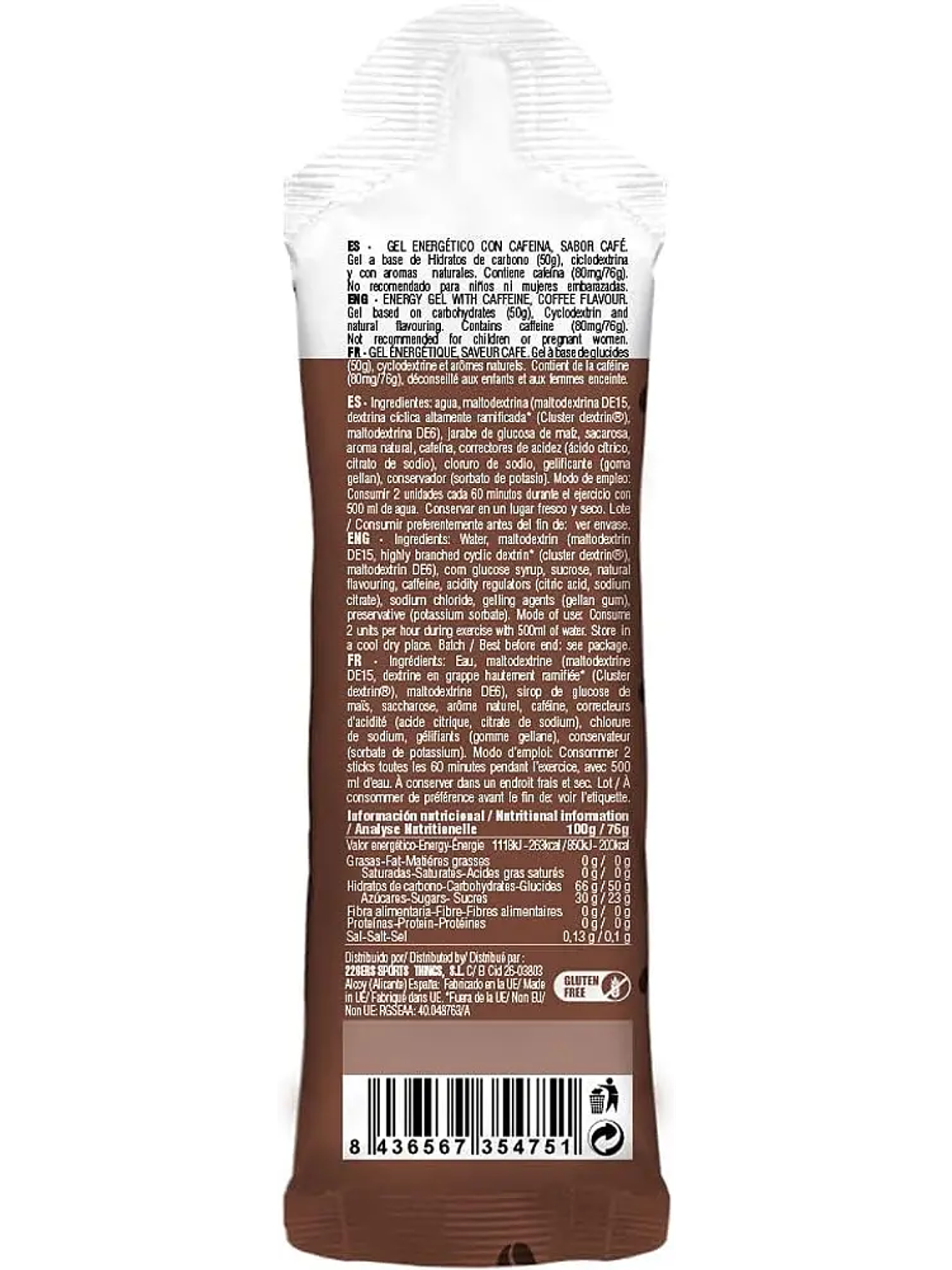 226ERS High Energy Gel Espresso Coffee 76gr. 2