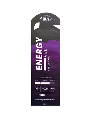 Blitz Energy Gel 35Gr. Con Cafeína