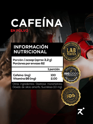Strive Cafeína en Polvo 200g.