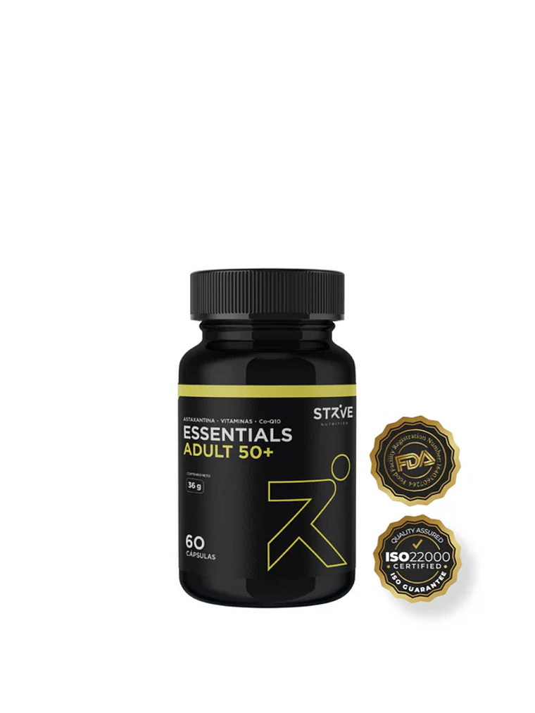 Strive Multivitamínico Adult 50+ Essentials 60 cápsulas 1