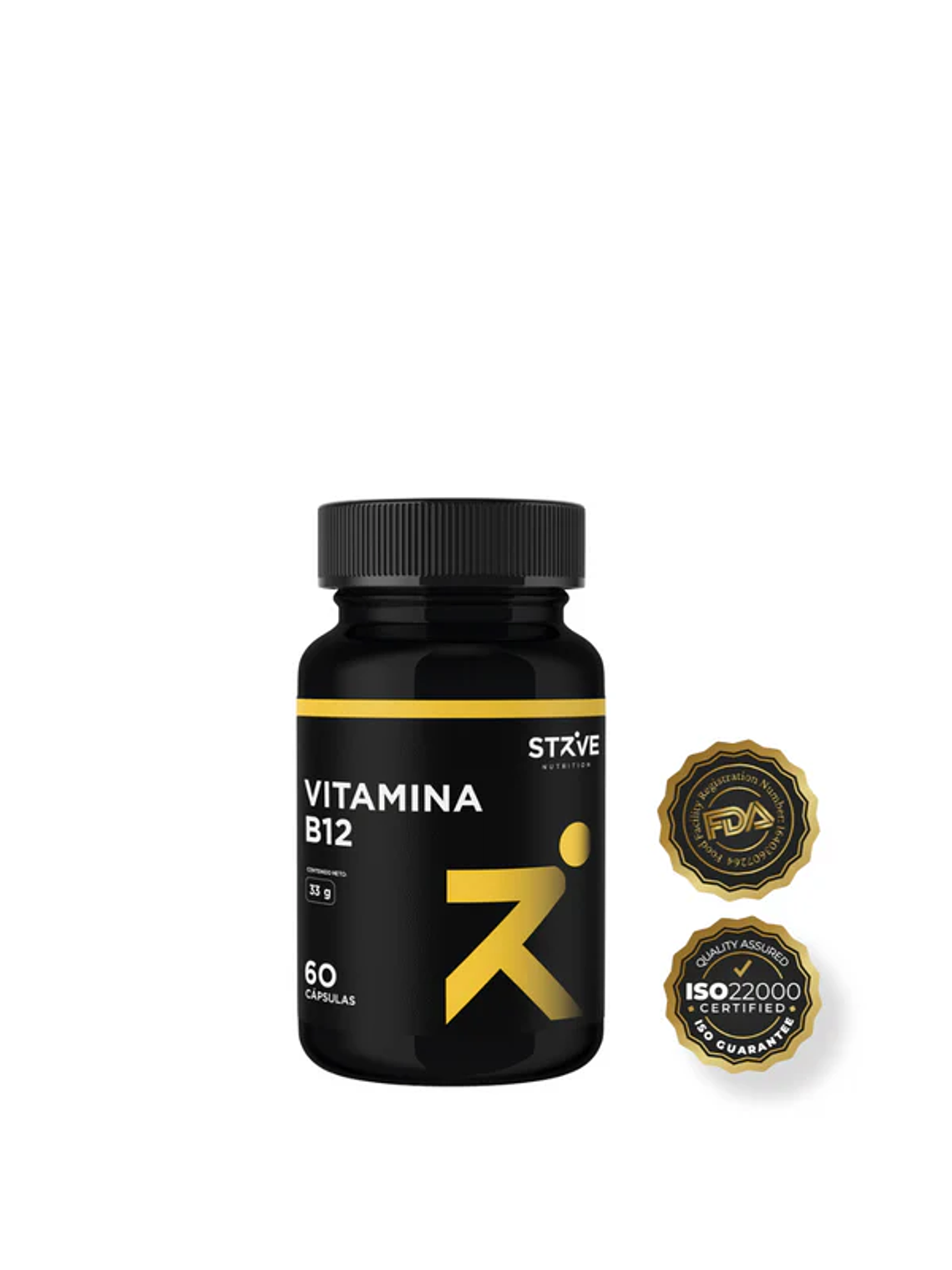Strive Vitamina B12 60 cápsulas 1