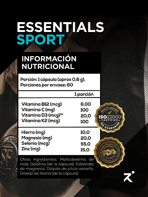 Strive Multivitamínico Sport Essentials 60 cápsulas