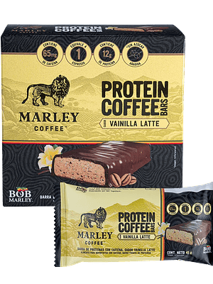 Marley Coffee Protein Bar (4un) - Vainilla Latte