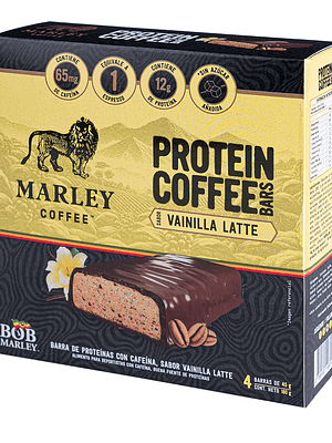 Marley Coffee Protein Bar (4un) - Vainilla Latte