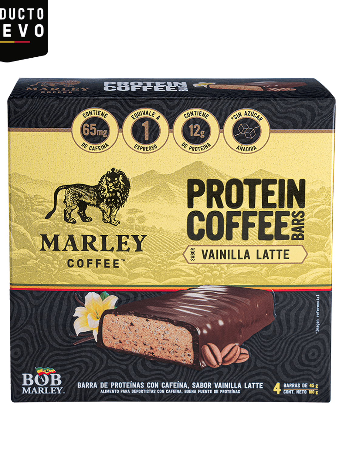 Marley Coffee Protein Bar (4un) - Vainilla Latte 3