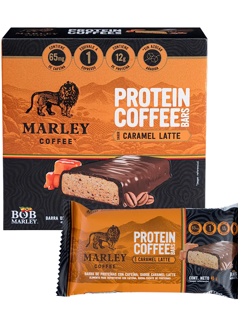 Marley Coffee Protein Bar (4un) - Caramel Latte 1