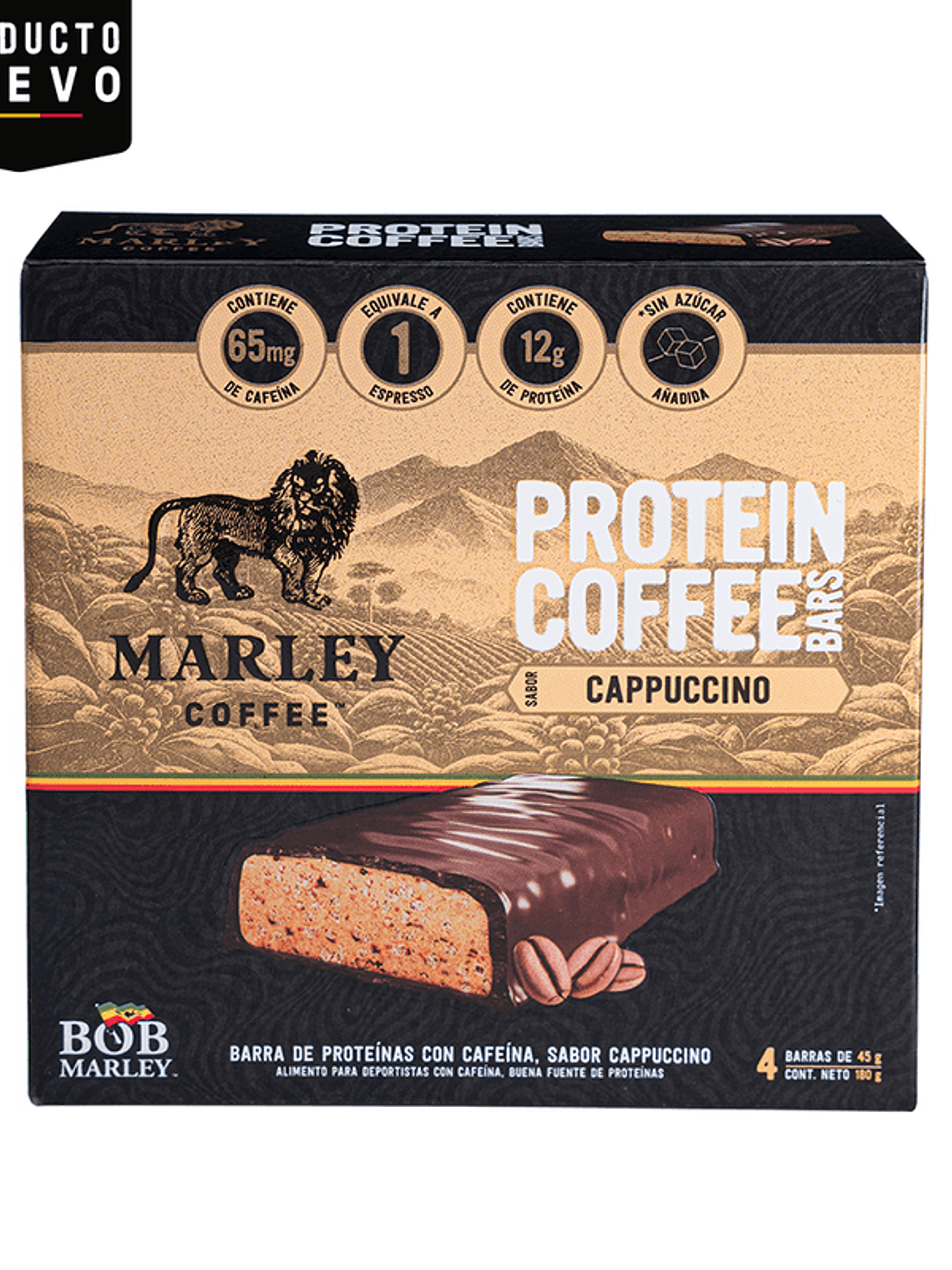 Marley Coffee Protein Bar (4un) - Cappuccino  3