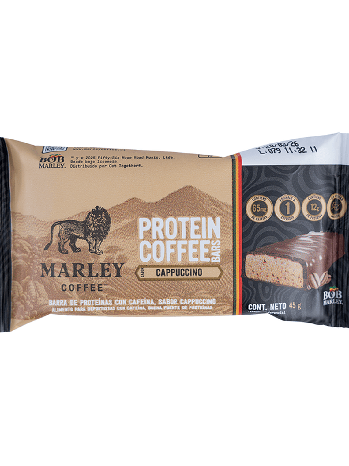 Marley Coffee Protein Bar (4un) - Cappuccino  4