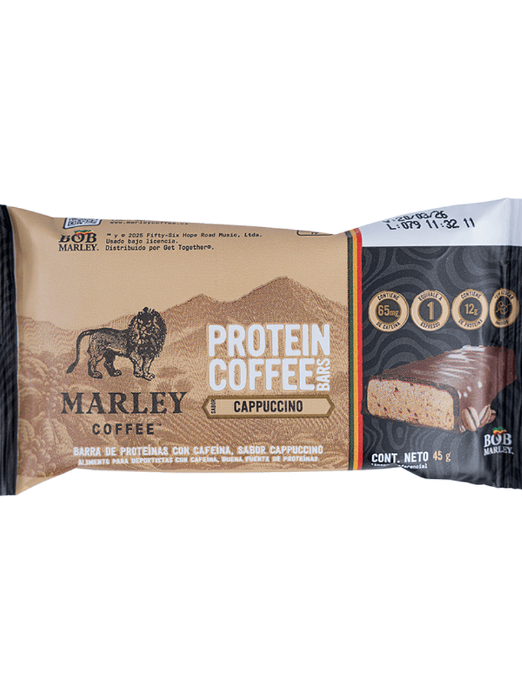 Marley Coffee Protein Bar (4un) - Cappuccino  4
