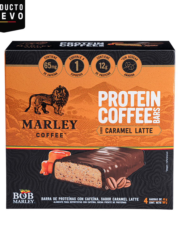 Marley Coffee Protein Bar (4un) - Caramel Latte 3