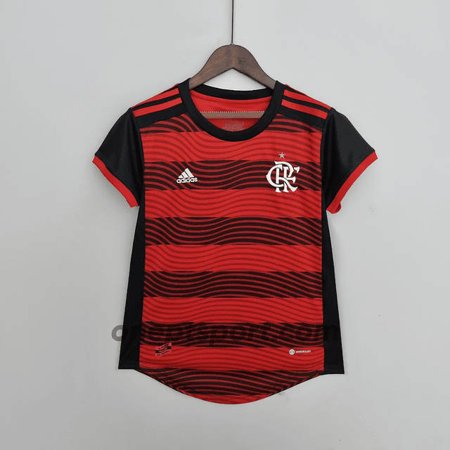 Camisola principal Flamengo 22/23 versão feminina