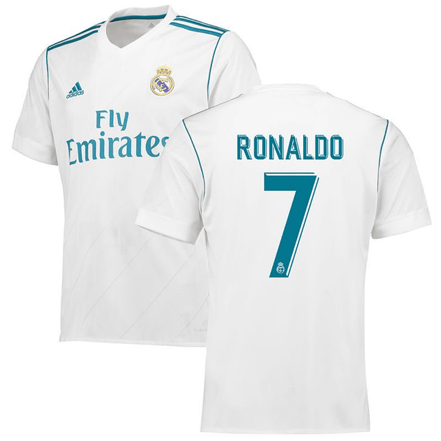 Camisola principal Real Madrid 2017/2018 - Ronaldo 7 - Versão adepto