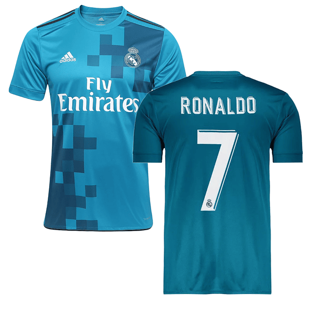 3ª camisola Real Madrid 2017/2018 - Ronaldo 7 - Versão adepto