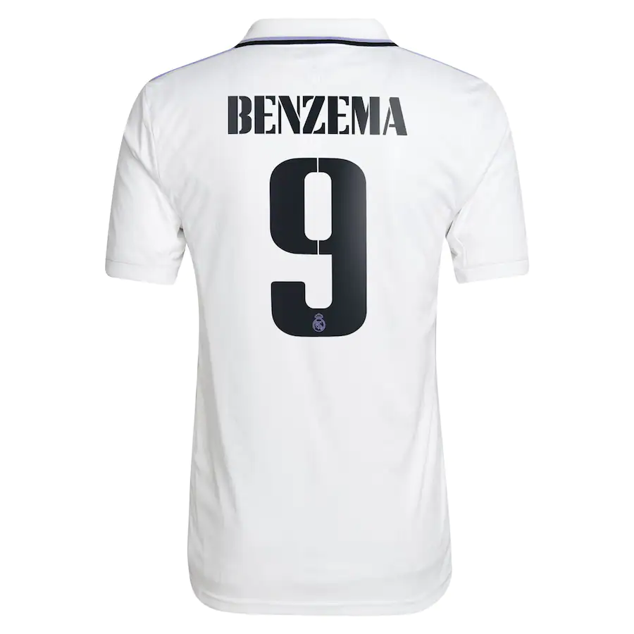 Camisola Principal Real Madrid 22/23 - Benzema 9 - Versão adepto 2