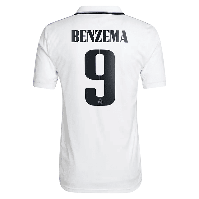 Camisola Principal Real Madrid 22/23 - Benzema 9 - Versão adepto