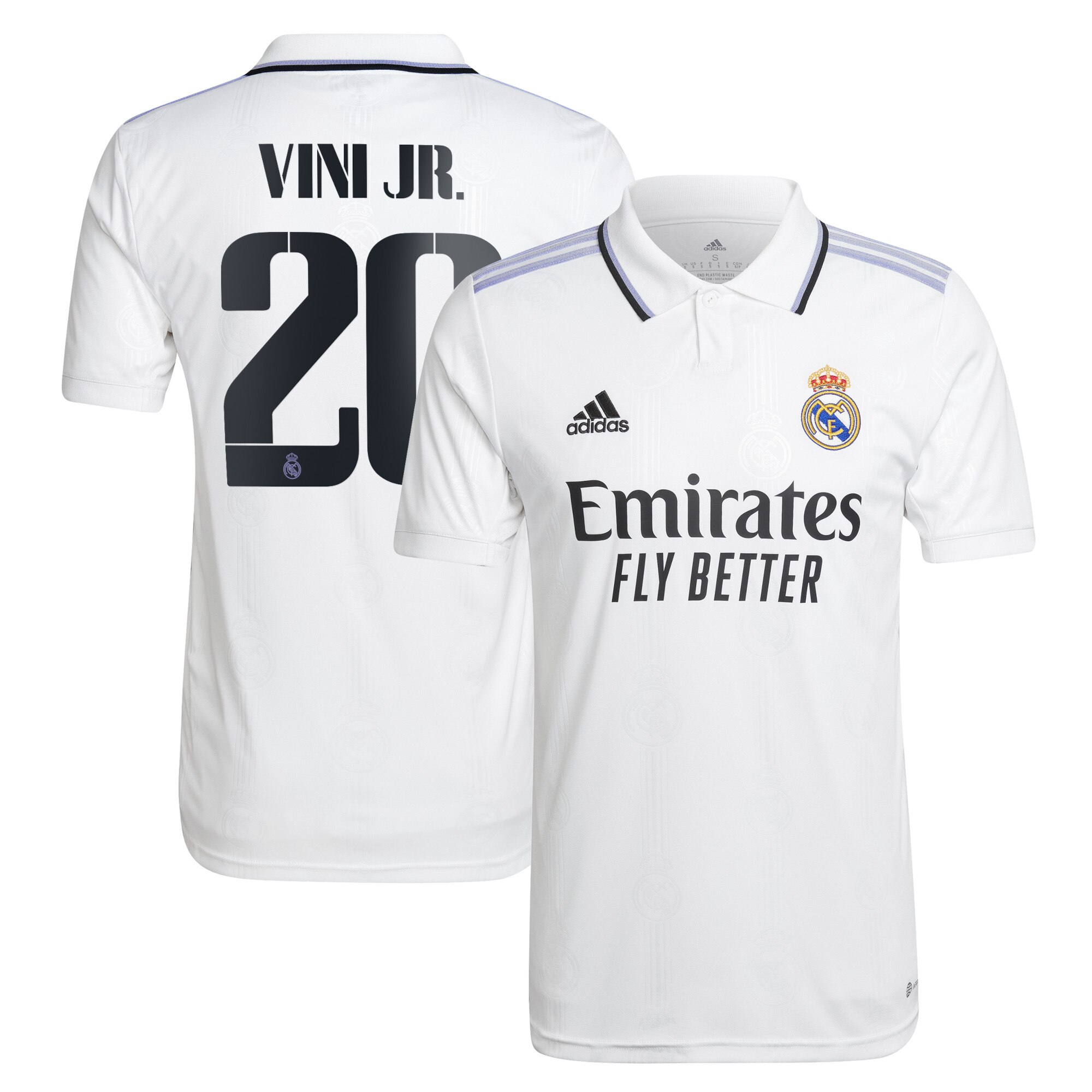 Camisola Principal Real Madrid 22/23 - Vini Jr. 20 - Versão adepto 1