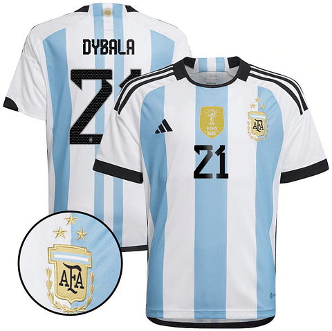 Camisola Principal Argentina 2022 - Dybala 21