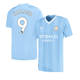 Camisola principal Man City 23/24 - Haaland 9 - Versão adepto