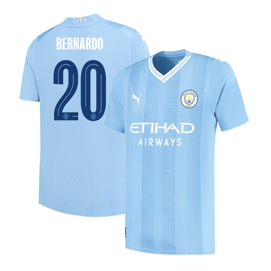 Camisola principal Man City 23/24 - Bernardo 20 - Versão adepto 1