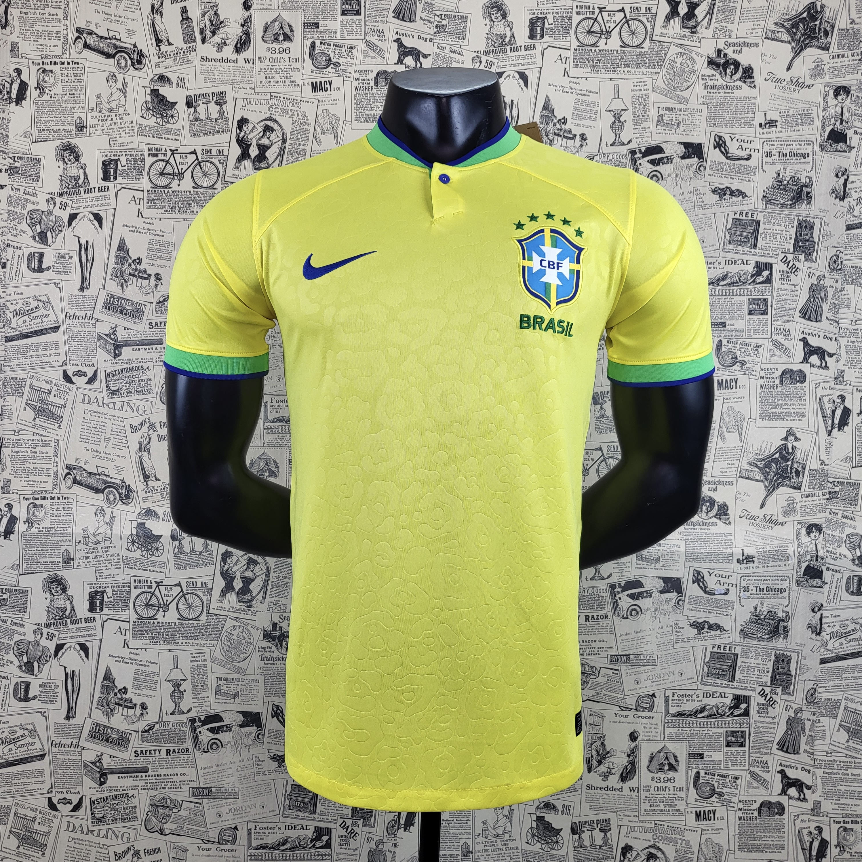 Camisola Principal Brasil 2022 - Versão adepto 3