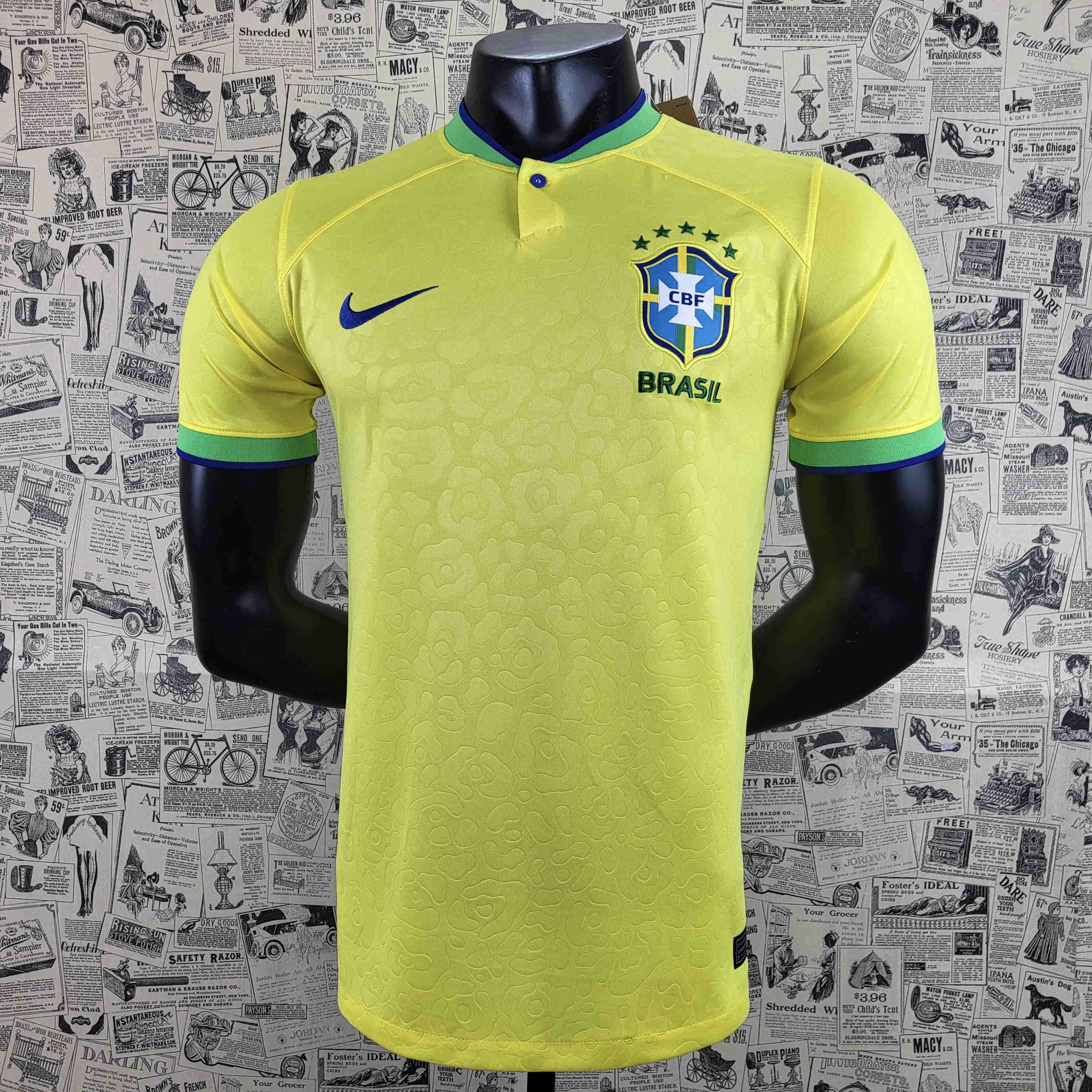 Camisola Principal Brasil 2022 - Versão adepto 5