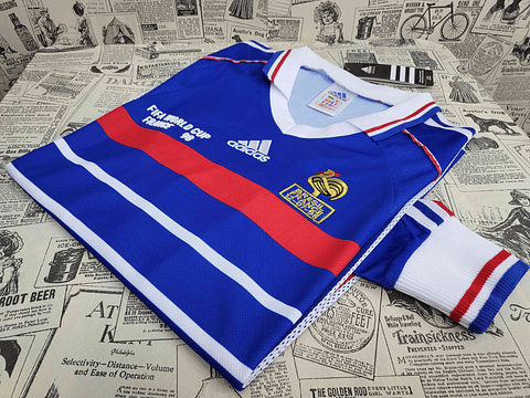 Camisola Principal França 1998 - Manga Comprida - Versão adepto