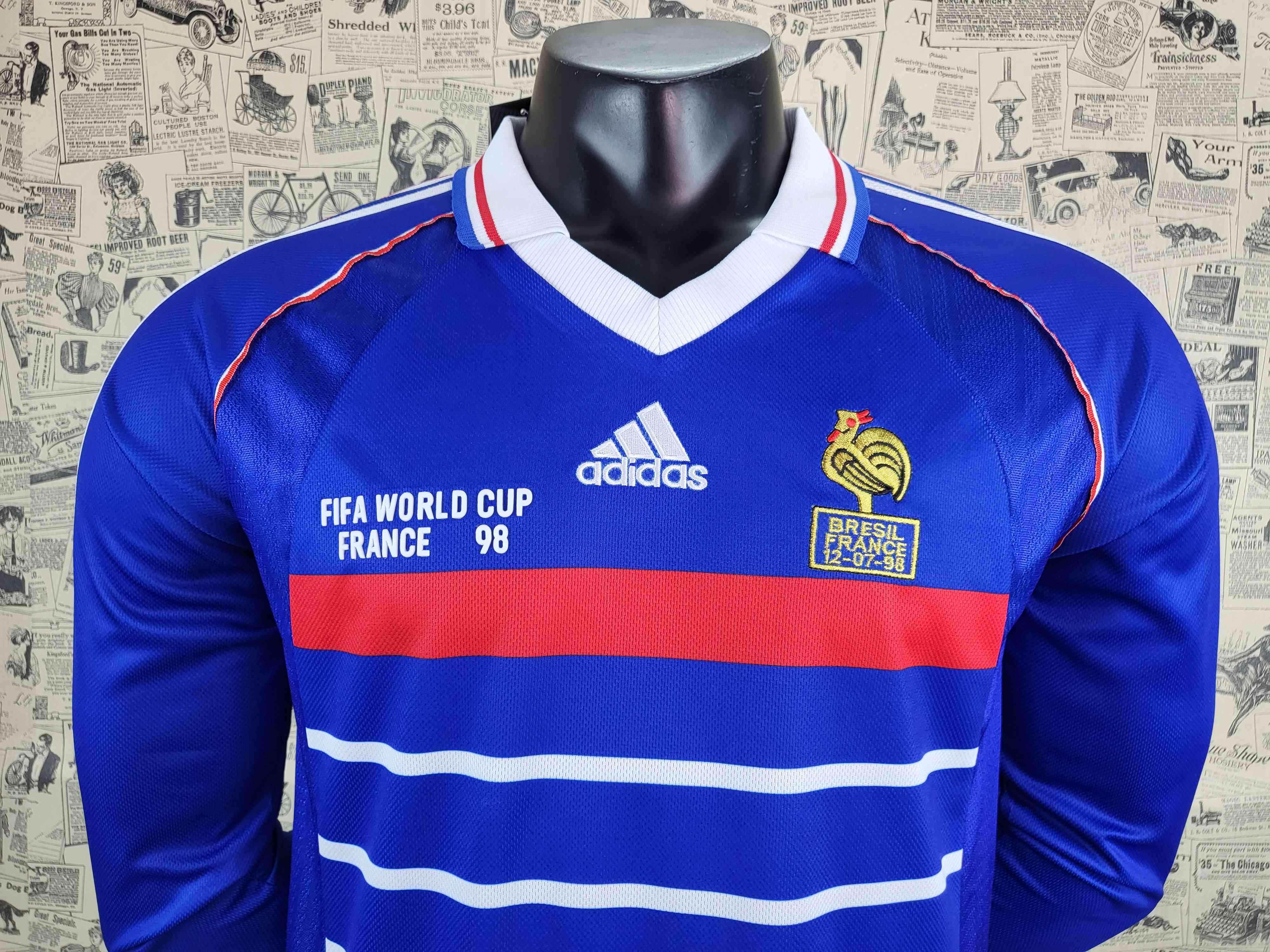 Camisola Principal França 1998 - Manga Comprida - Versão adepto 13