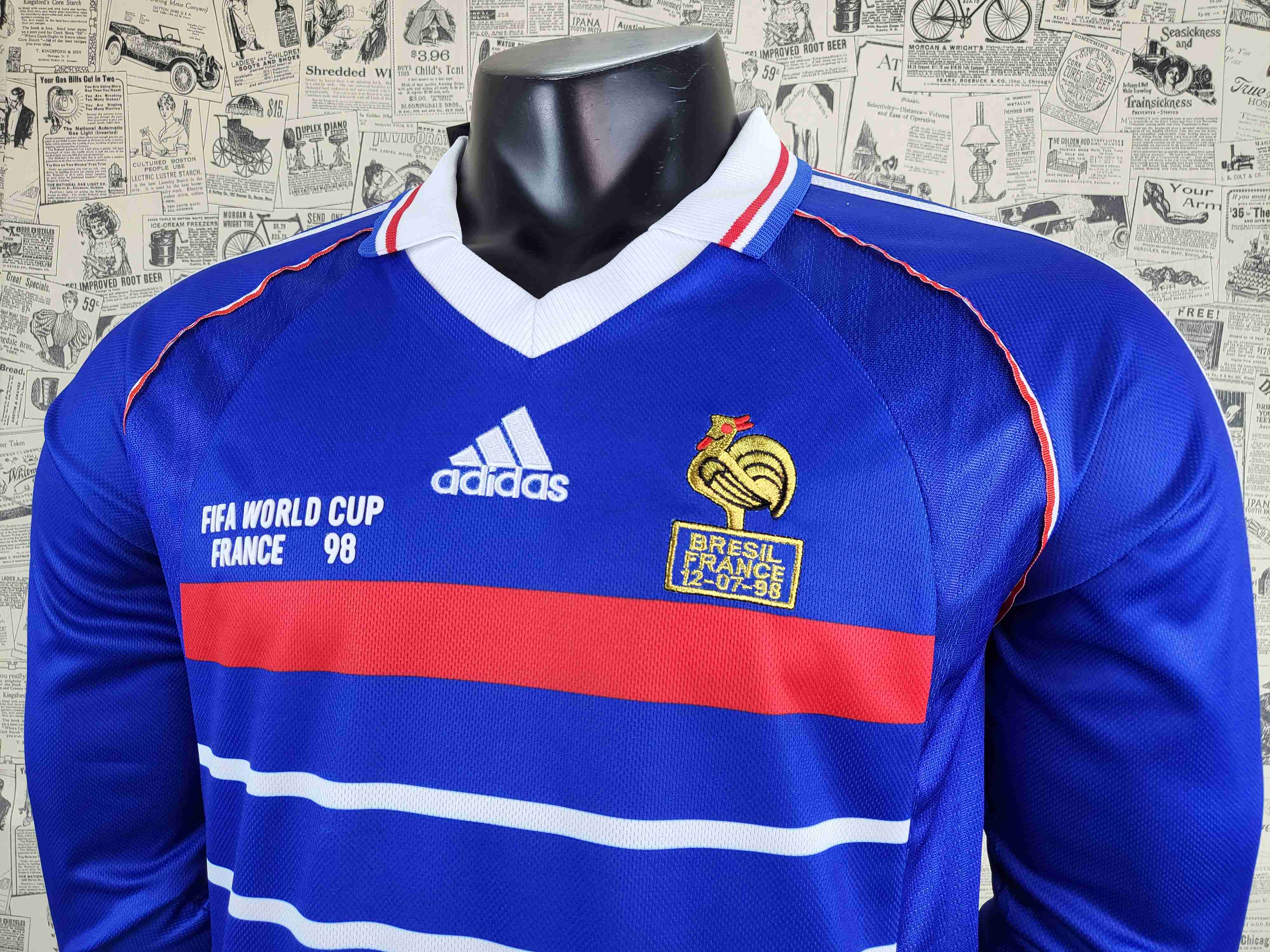 Camisola Principal França 1998 - Manga Comprida - Versão adepto 14