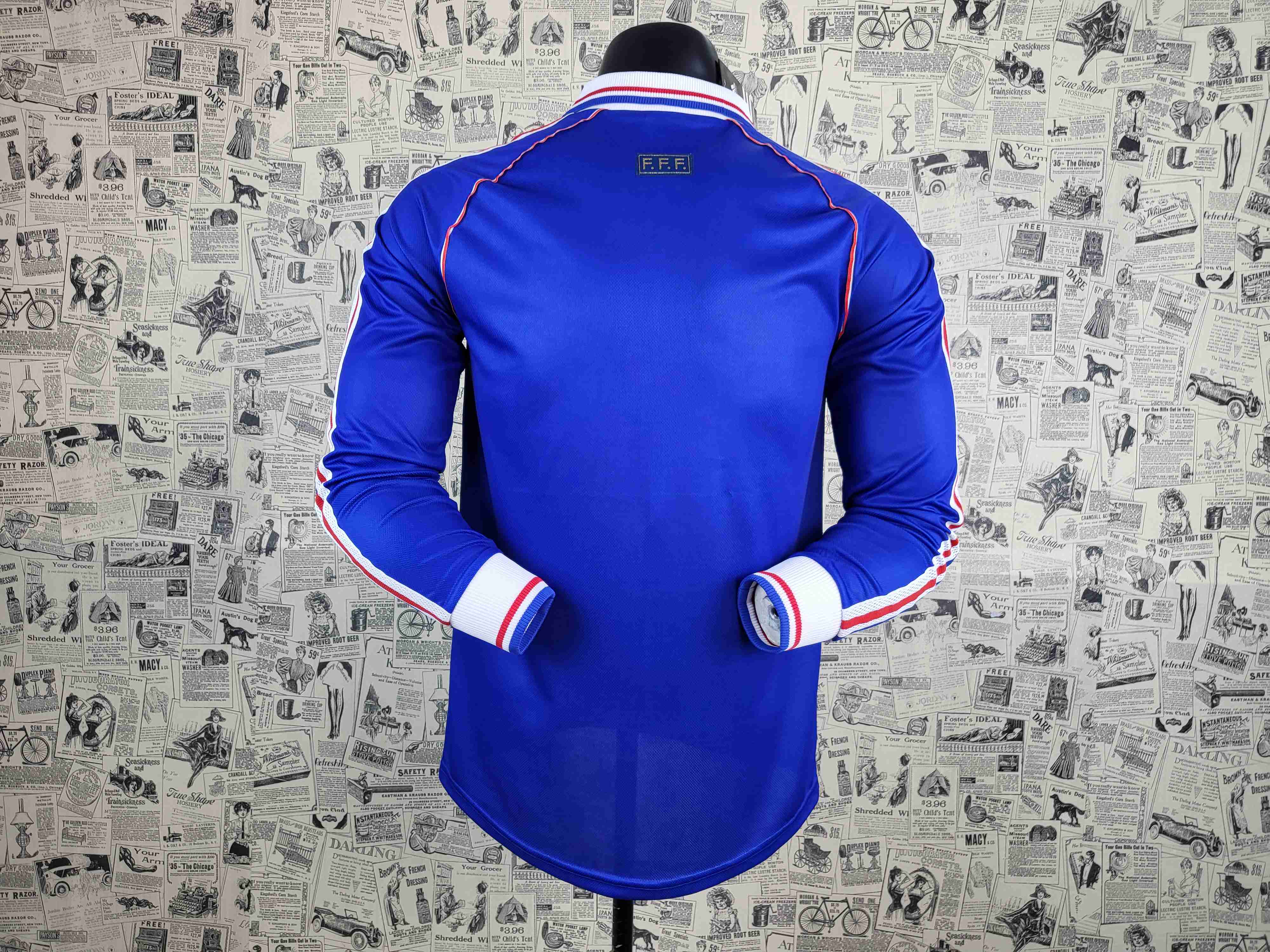 Camisola Principal França 1998 - Manga Comprida - Versão adepto 15