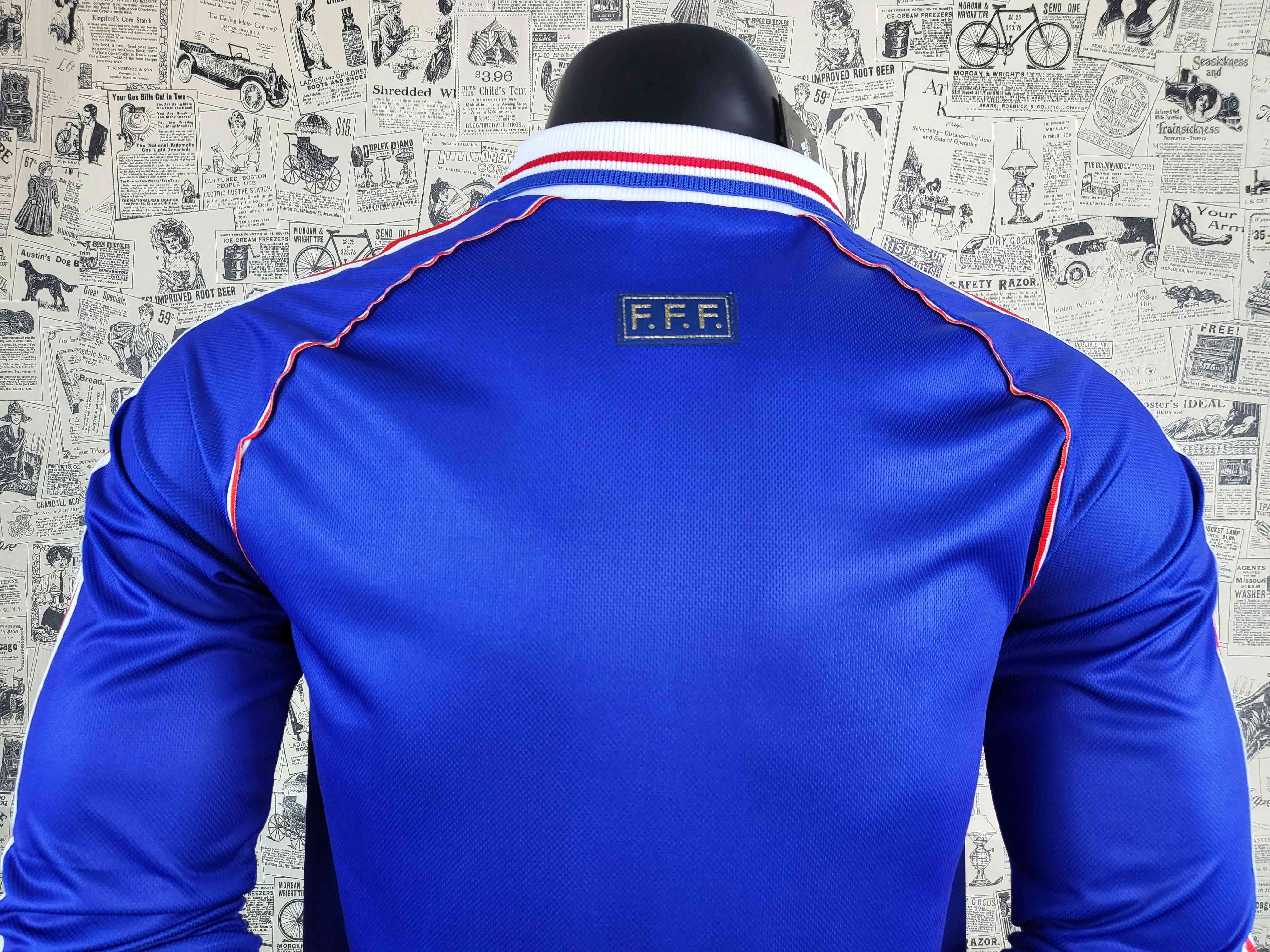 Camisola Principal França 1998 - Manga Comprida - Versão adepto 16