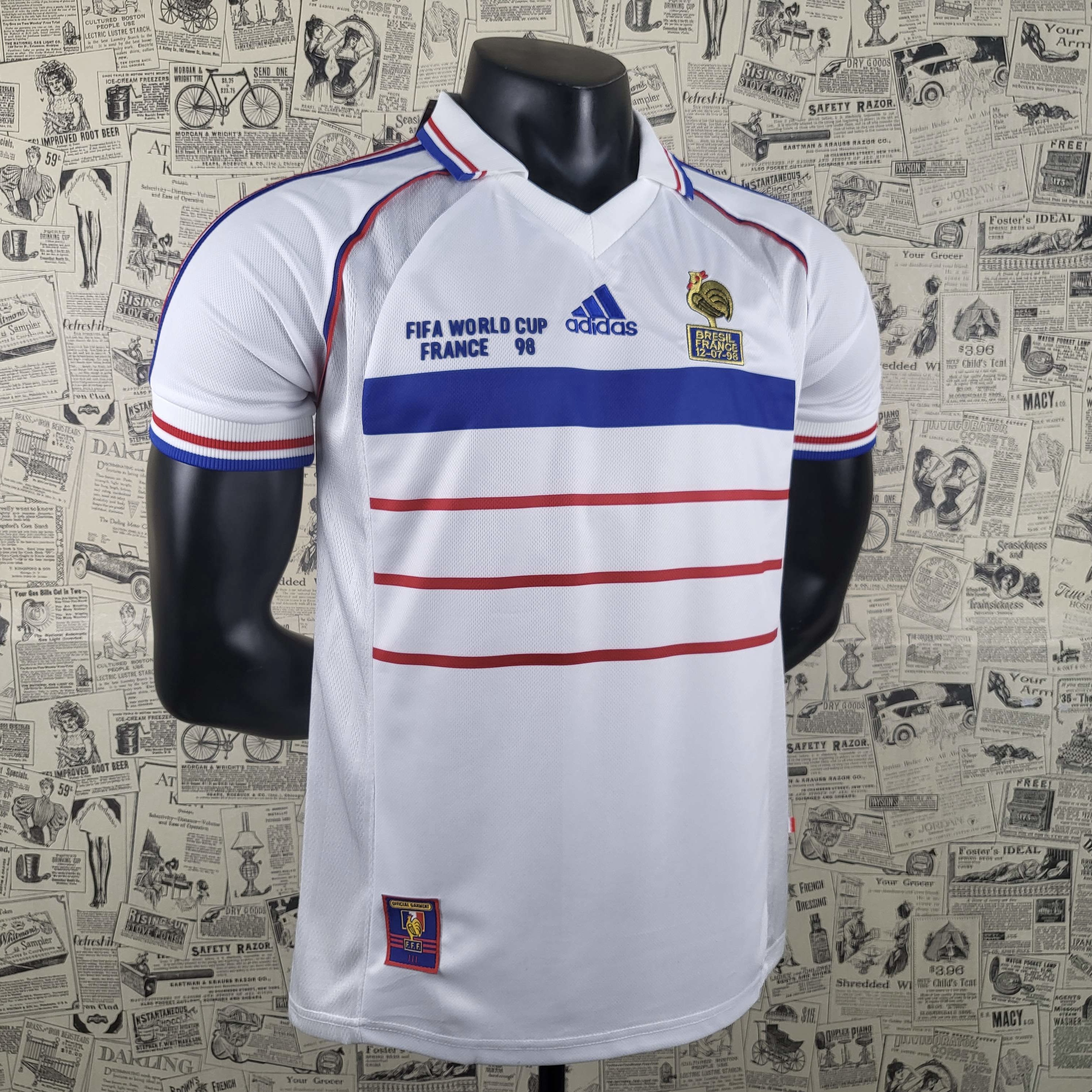 Camisola alternativa França 1998 - Versão adepto 3