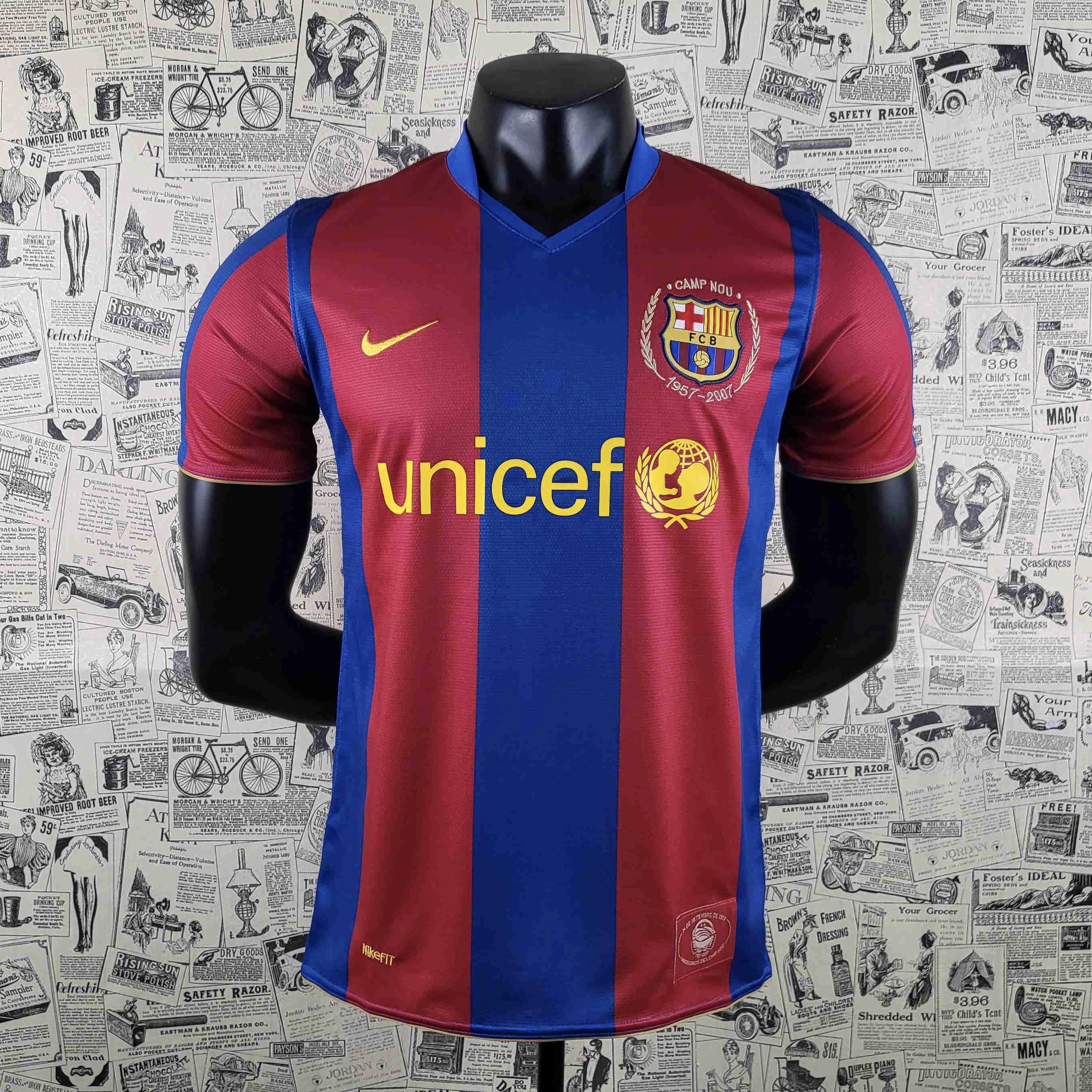 Camisola principal Barcelona 2007/2008 - Versão adepto 1