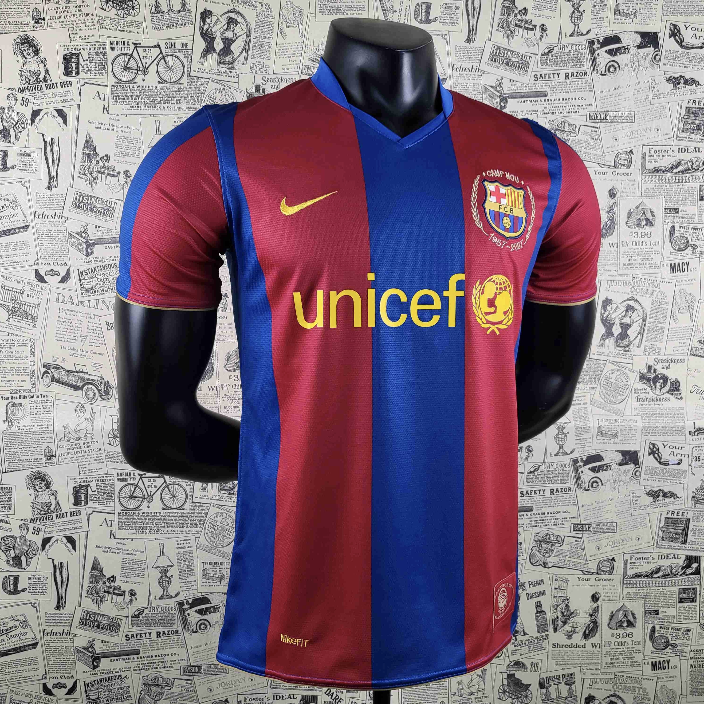 Camisola principal Barcelona 2007/2008 - Versão adepto 3