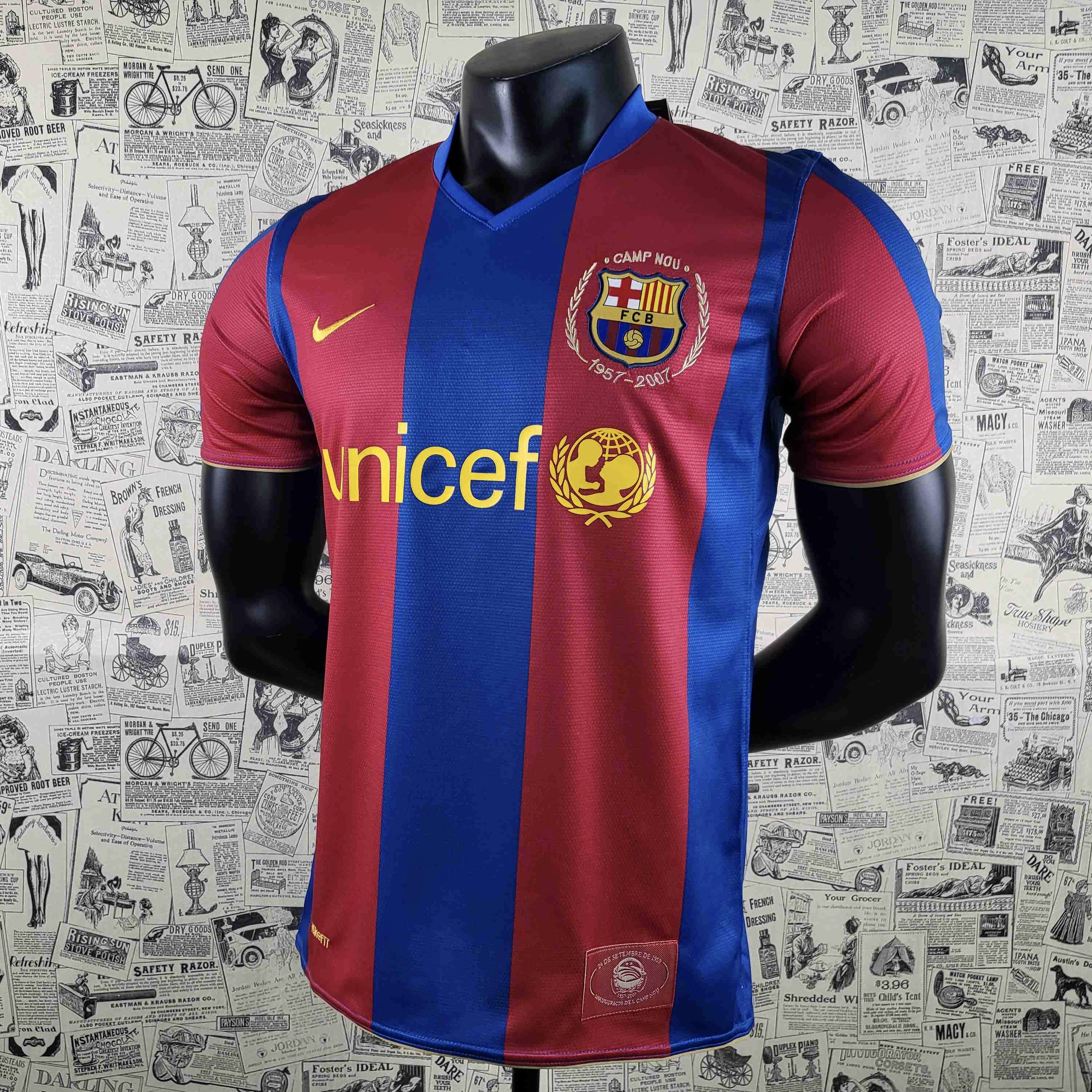 Camisola principal Barcelona 2007/2008 - Versão adepto 4