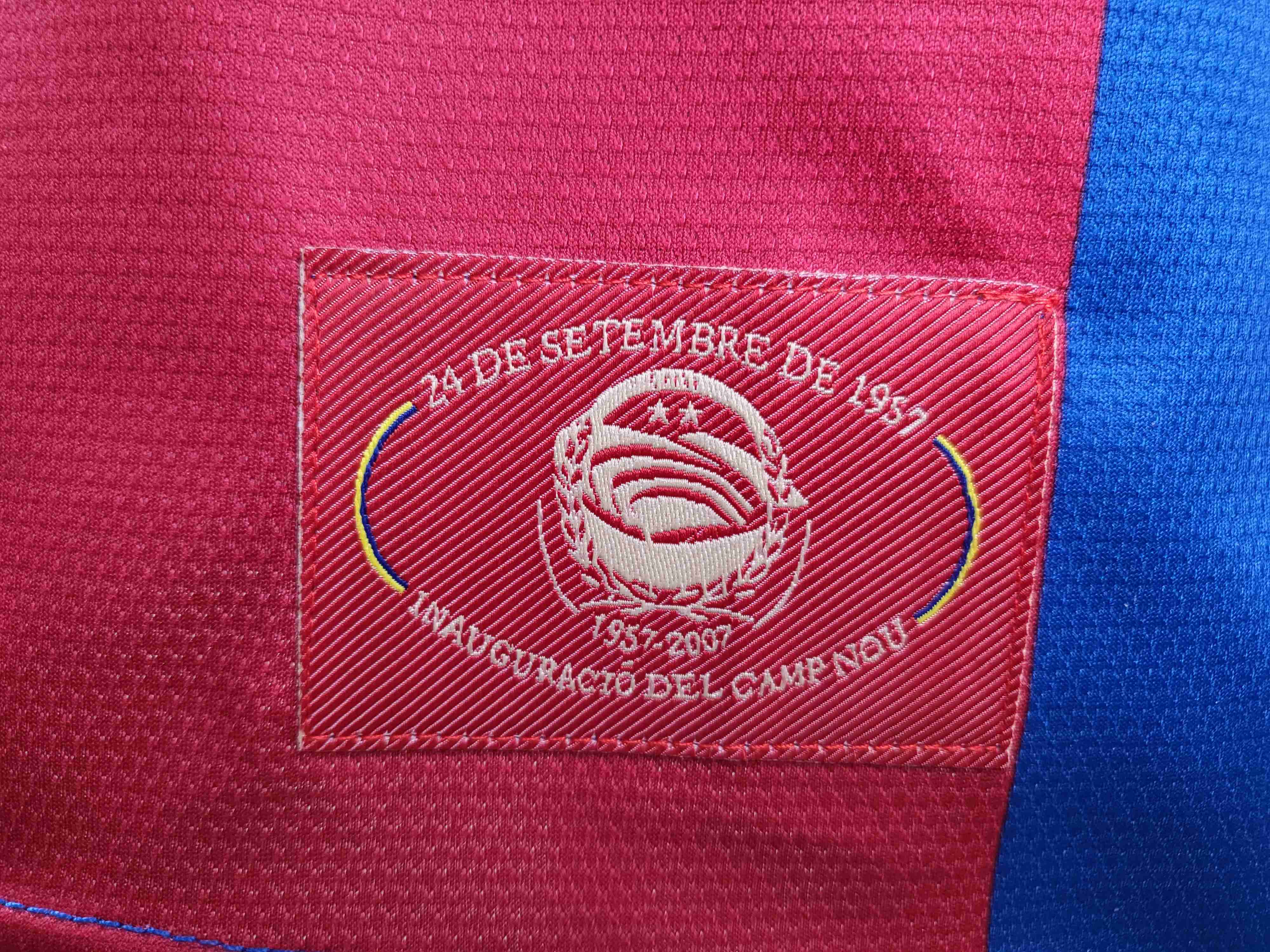 Camisola principal Barcelona 2007/2008 - Versão adepto 9