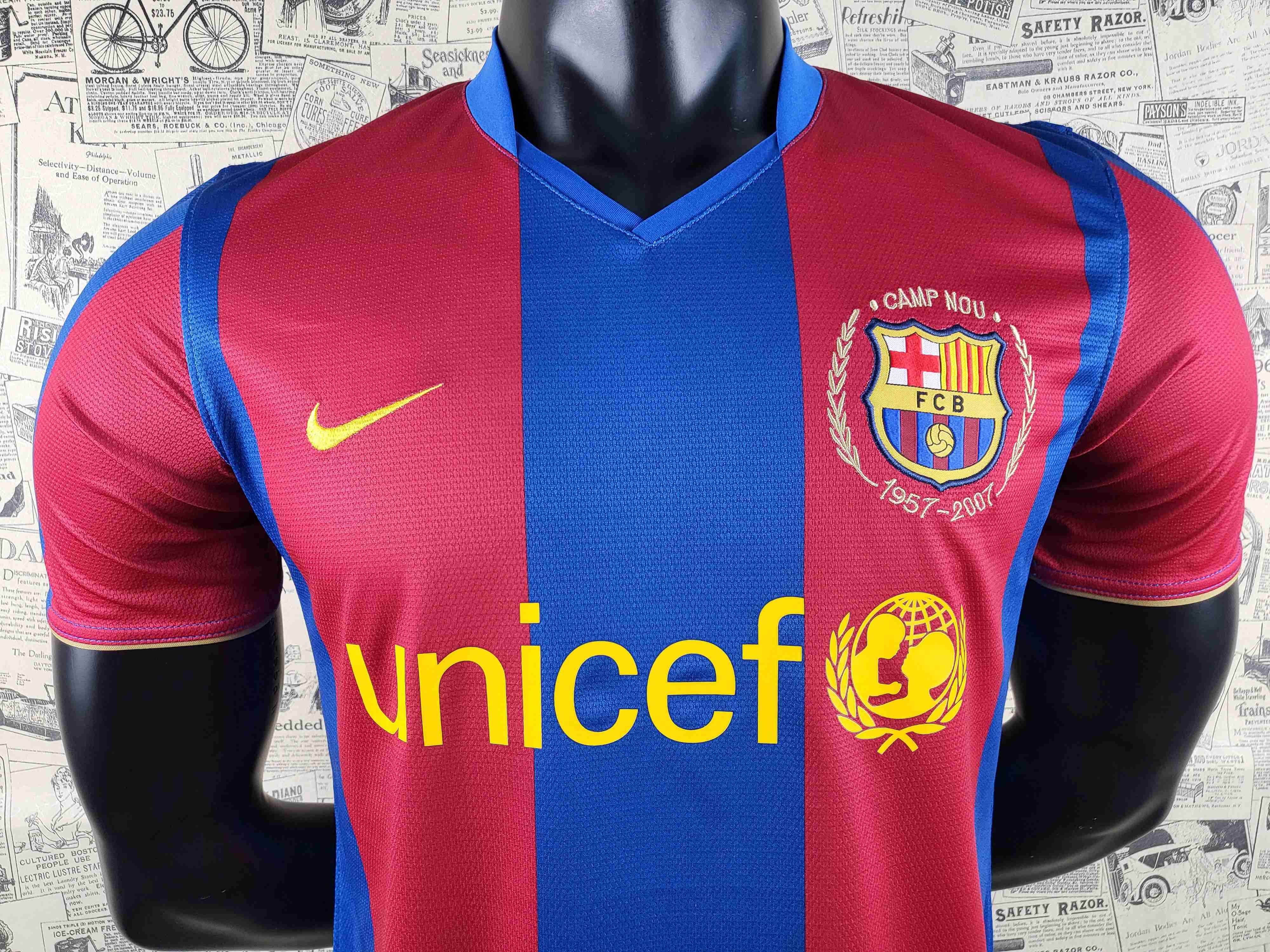 Camisola principal Barcelona 2007/2008 - Versão adepto 13