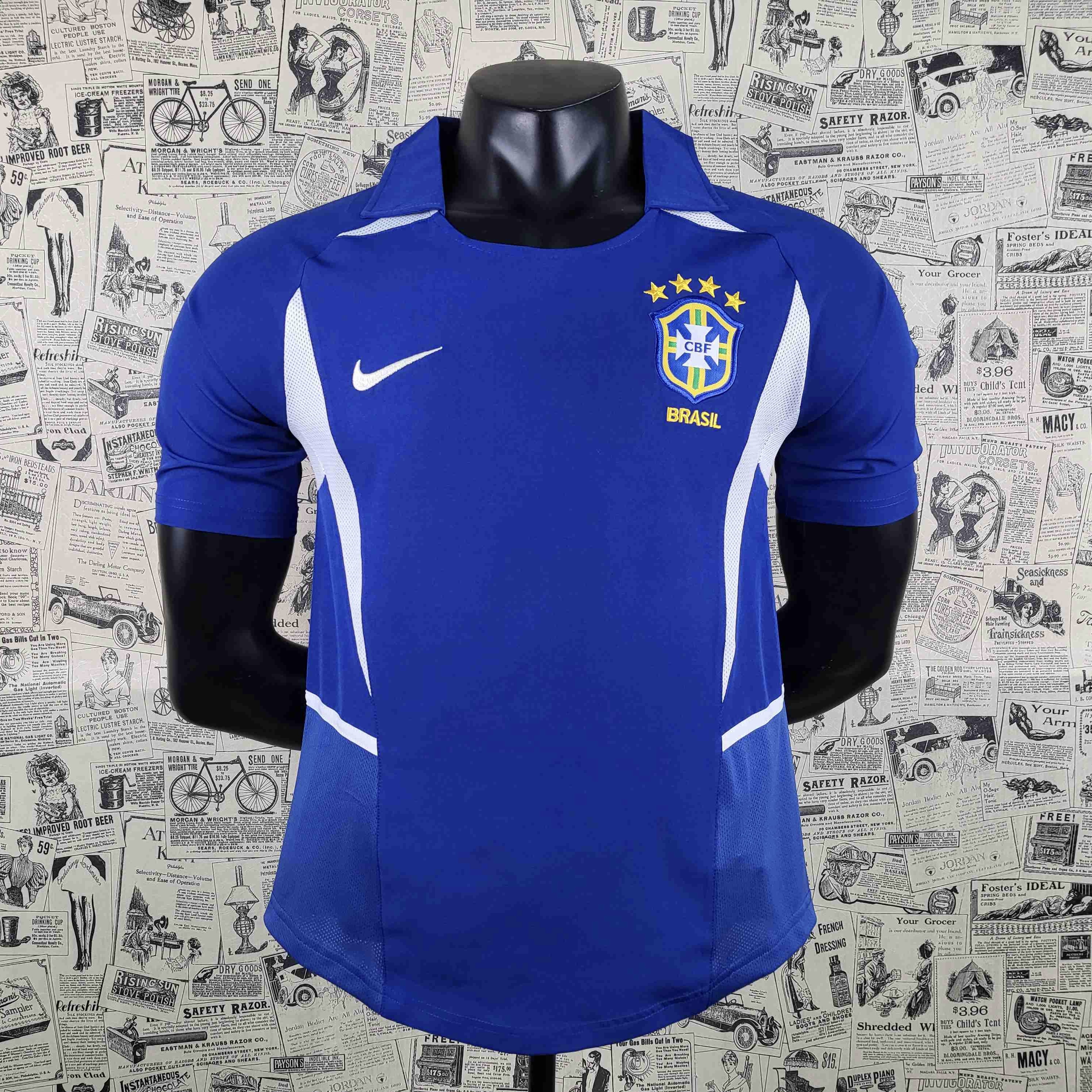 Camisola alternativa Brasil 2002 - Versão adepto 1