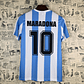 Camisola principal Argentina 1986 - Maradona 10 - Versão adepto - Thumbnail 3