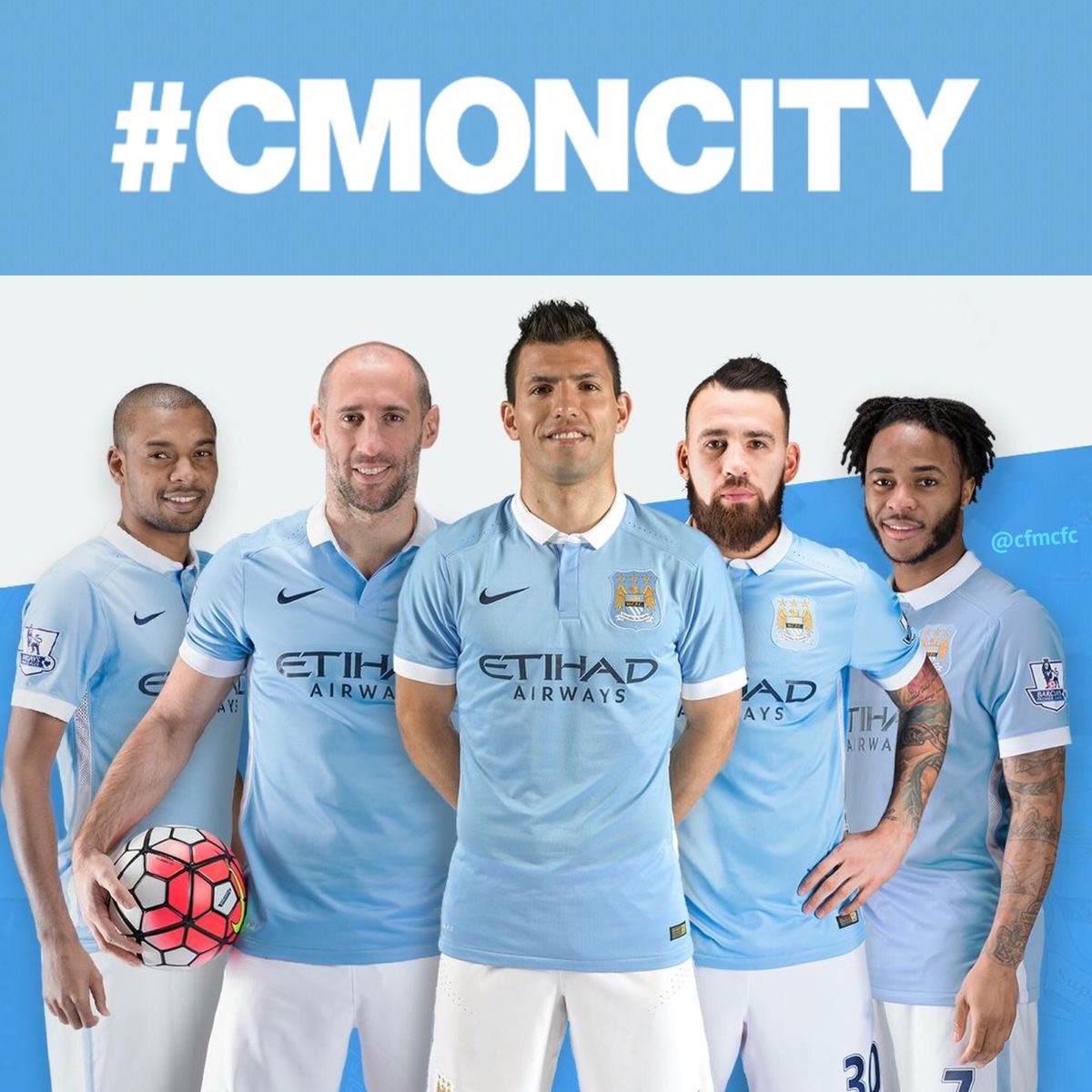 Camisola principal Man City 2015/2016 - Versão adepto 2