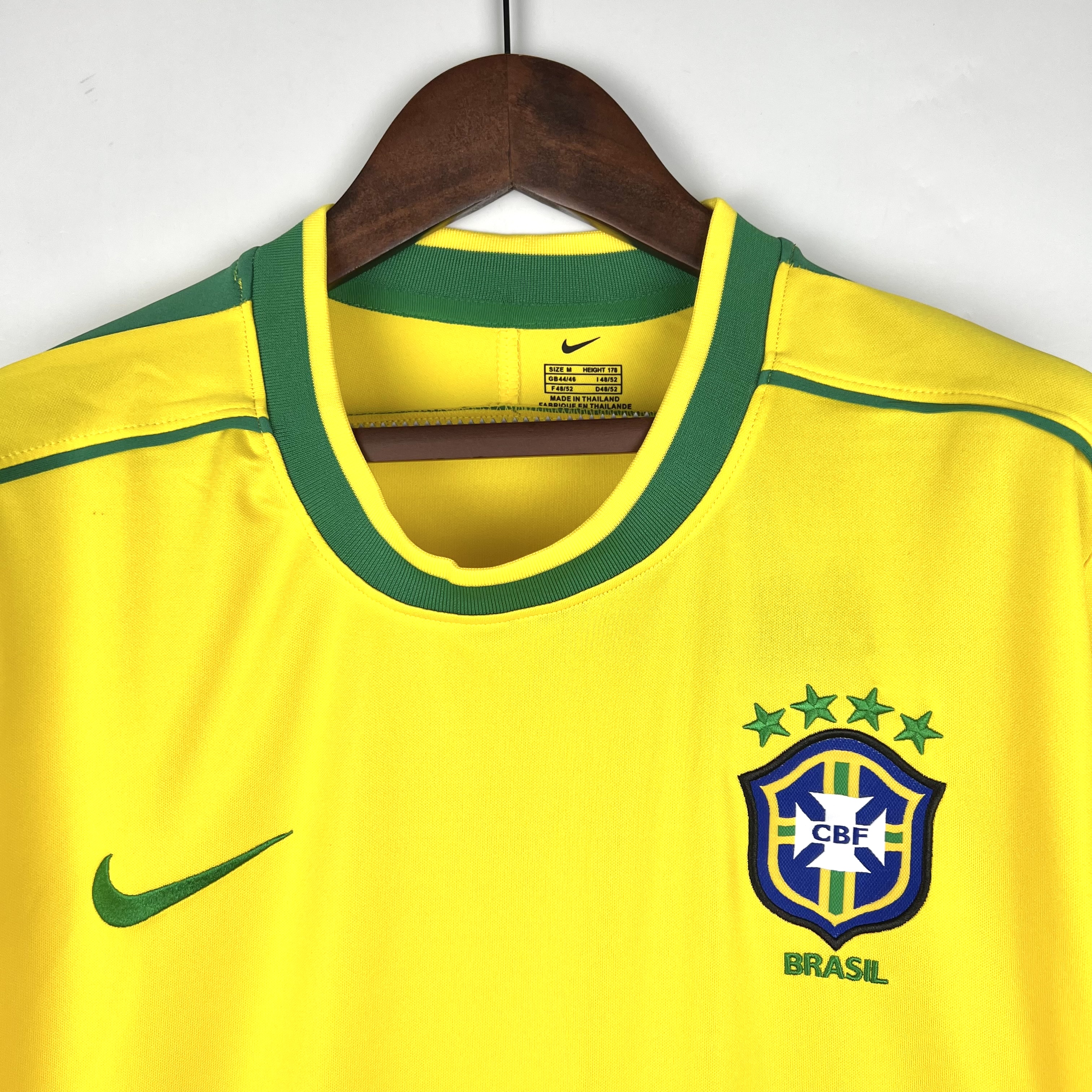 Camisola principal Brasil 1998 Manga comprida - Versão adepto 6