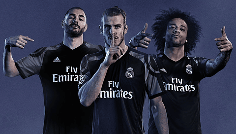 3ª Camisola Real Madrid 2016/2017 Manga comprida - Versão adepto