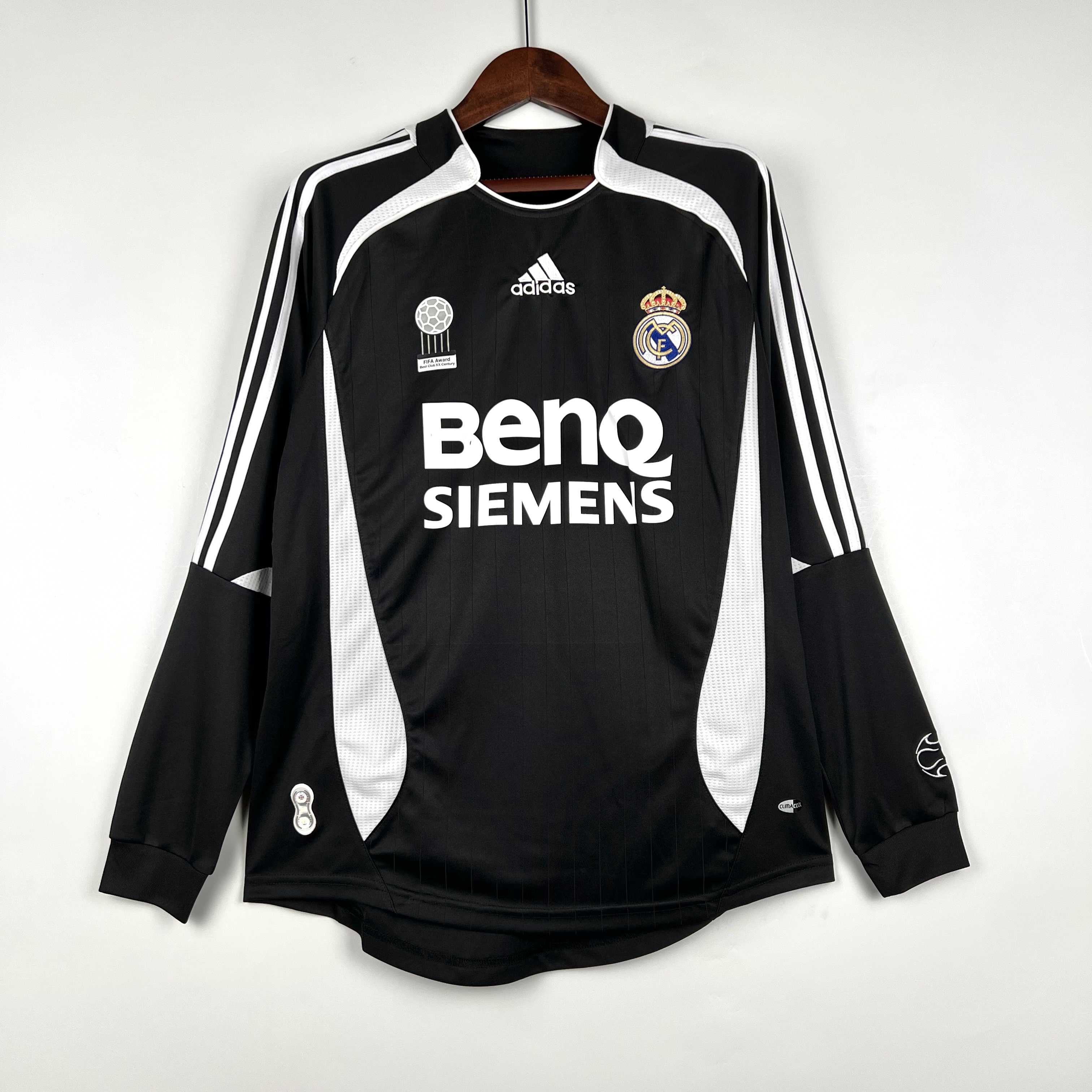 Camisola alternativa Real Madrid 20006/2007 Manga comprida - Versão adepto 1