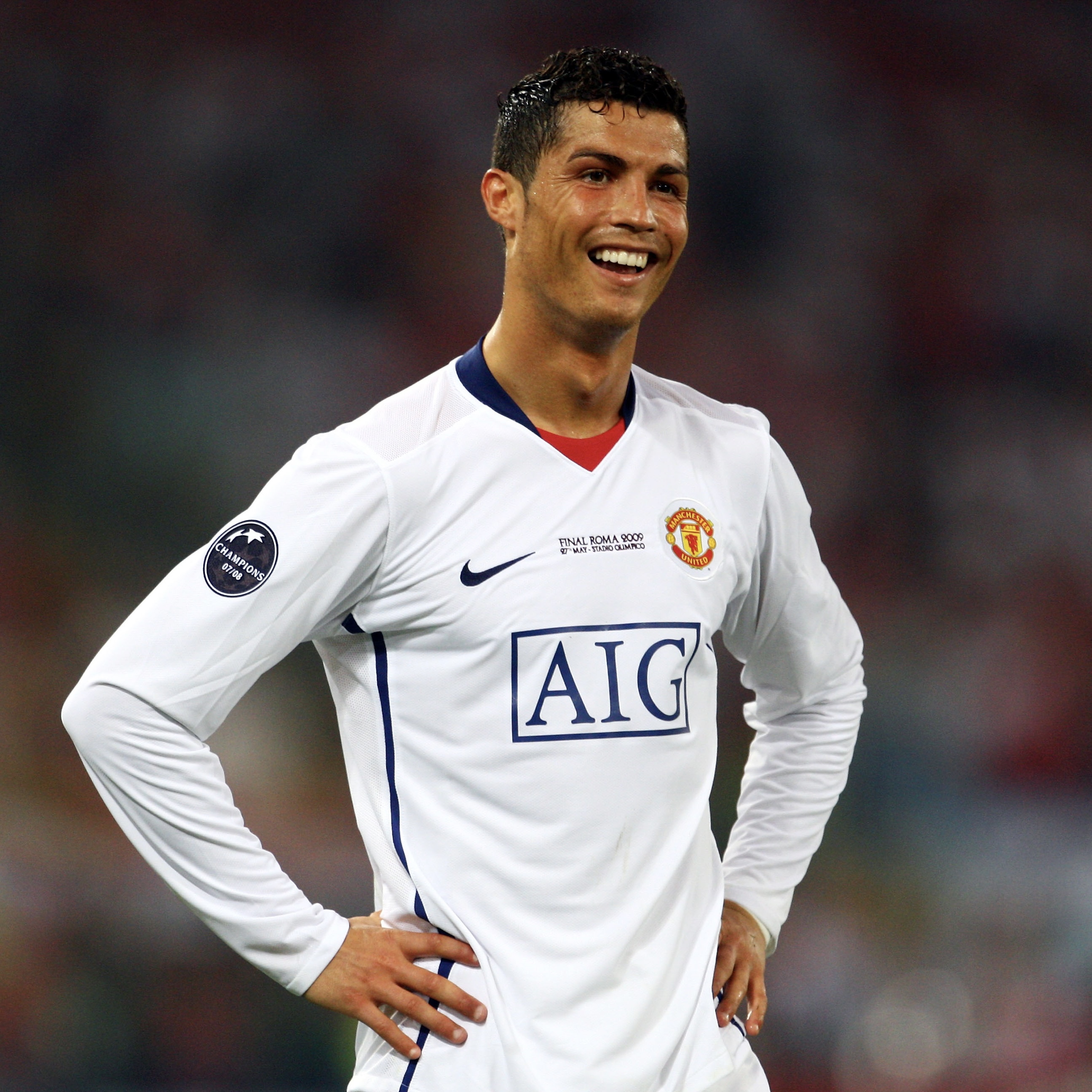 Camisola alternativa Manchester United 2008/2009 Manga comprida - Versão adepto 2