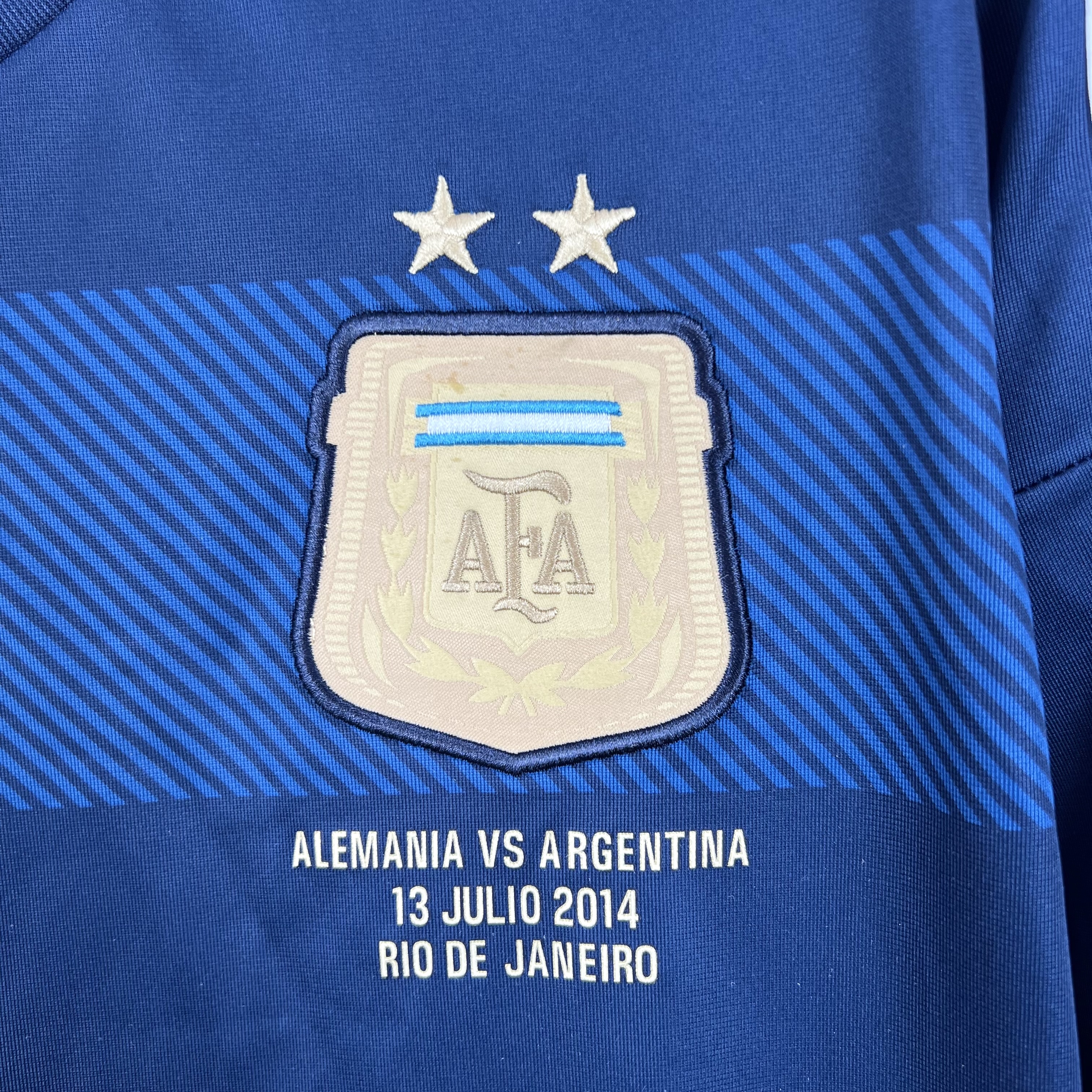 Camisola alternativa Argentina 2014 Final Campeonato do Mundo - Manga comprida  - Versão adepto 4