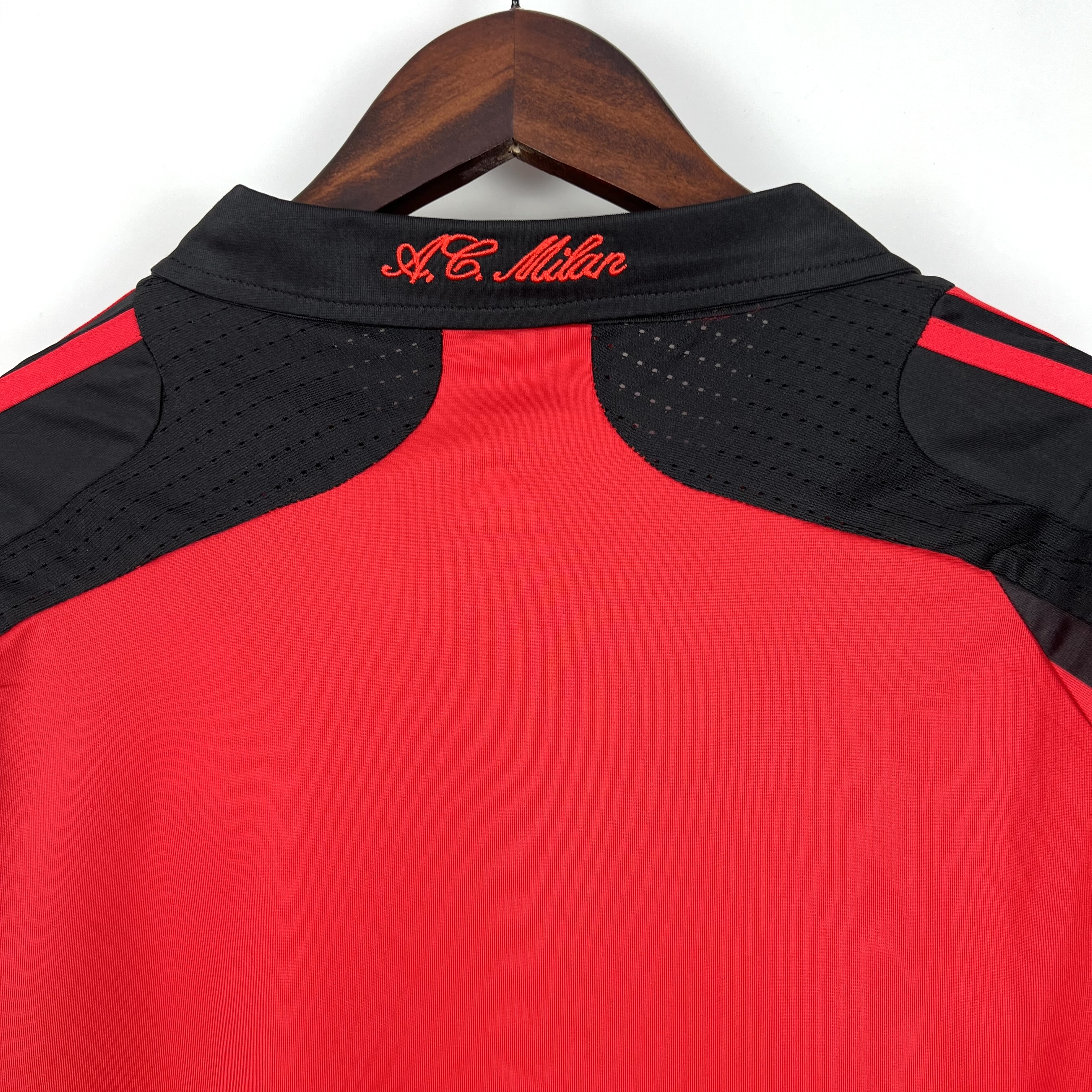 Camisola Principal Ac Milan 2007/2008 - Manga comprida - Versão adepto 7
