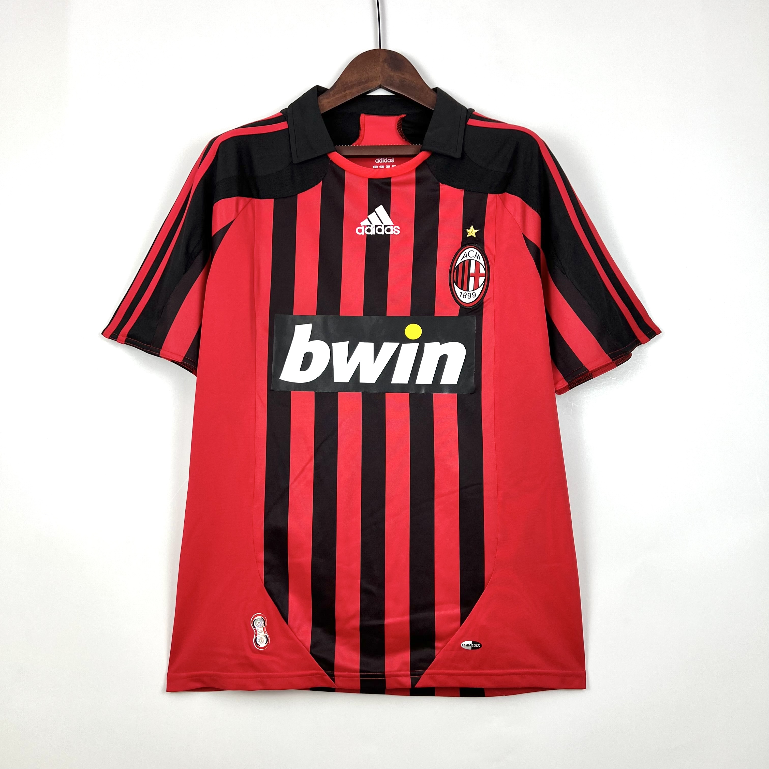 Camisola Principal Ac Milan 2007/2008 - Versão adepto 1